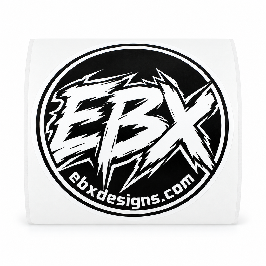 EBX Official Logo Sticker – Black & White