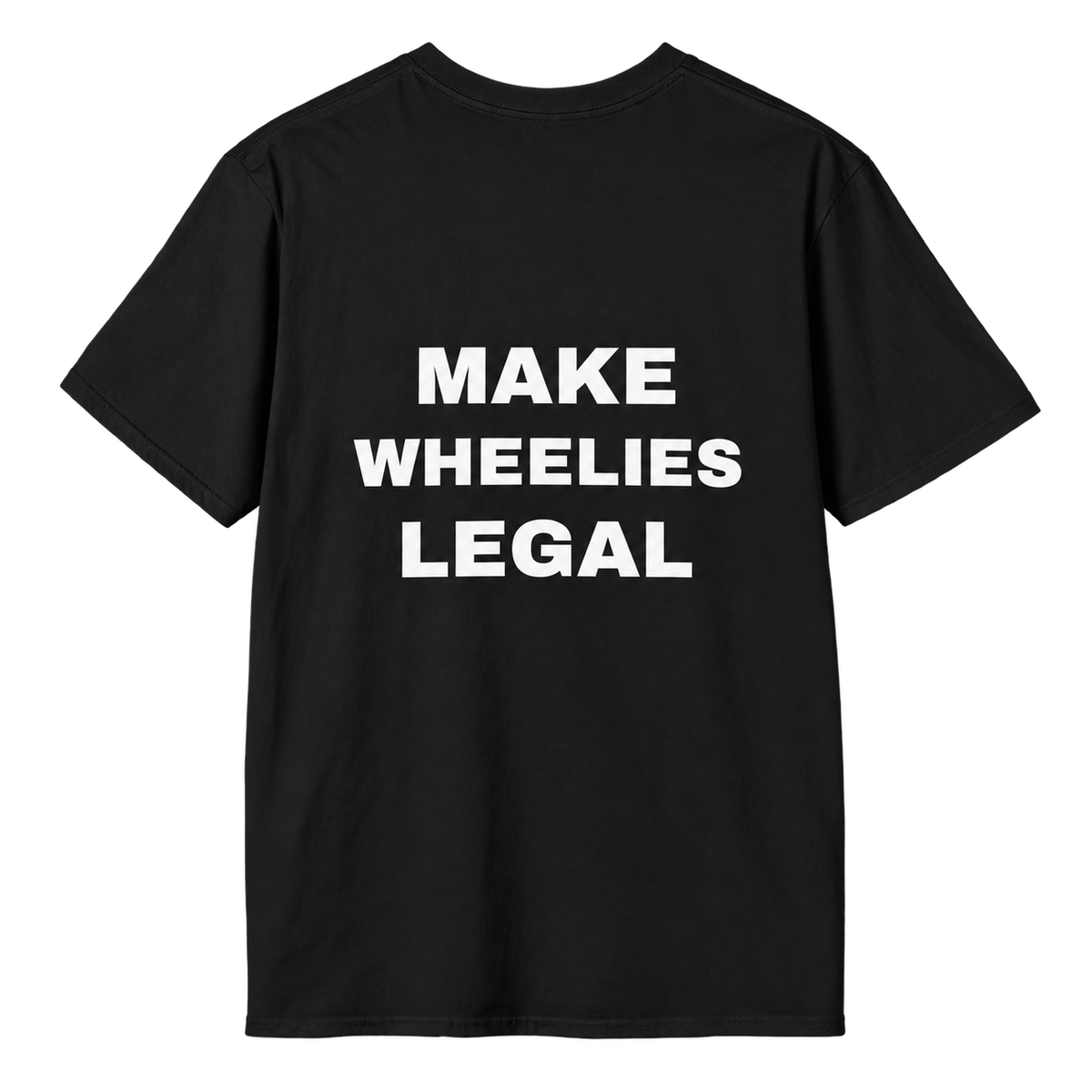EBX make wheelies legal Minimal Logo T‑Shirt