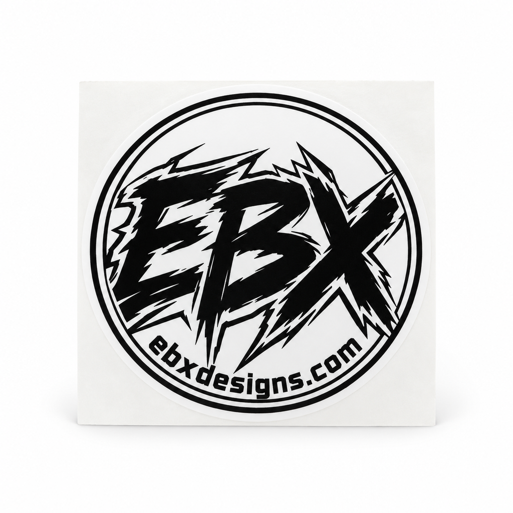 EBX Official Logo Sticker – Black & White
