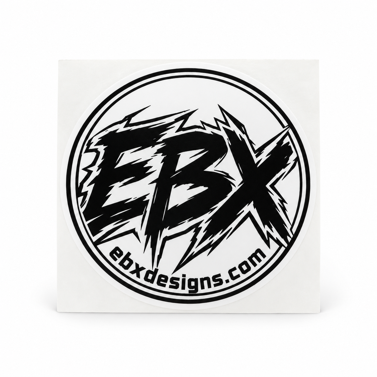 EBX Official Logo Sticker – Black & White