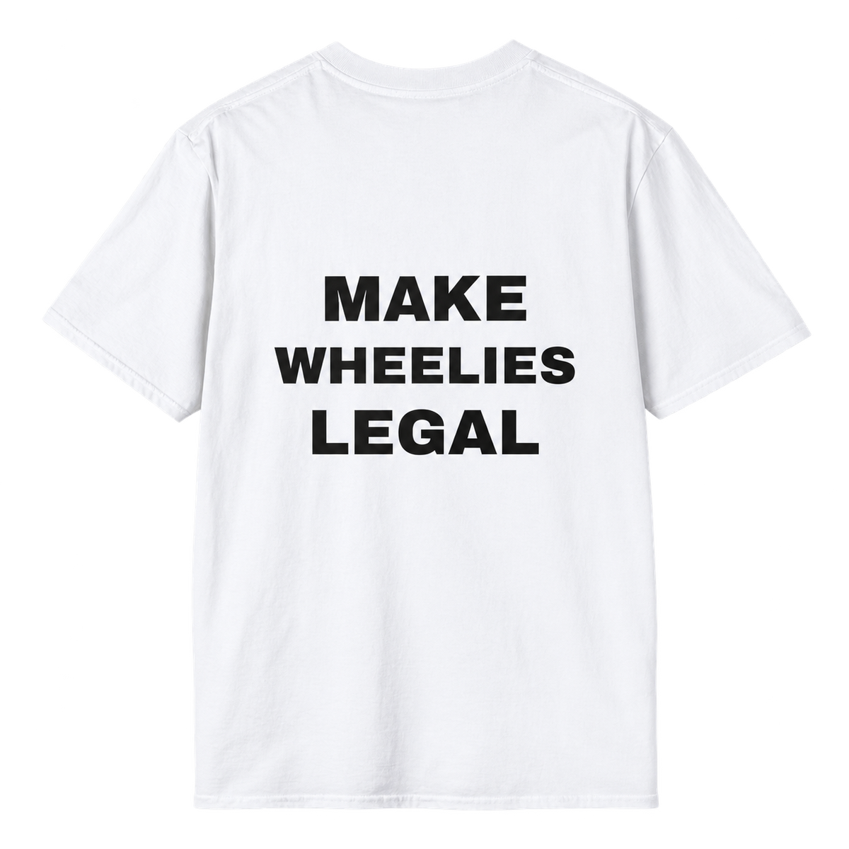 EBX make wheelies legal Minimal Logo T‑Shirt