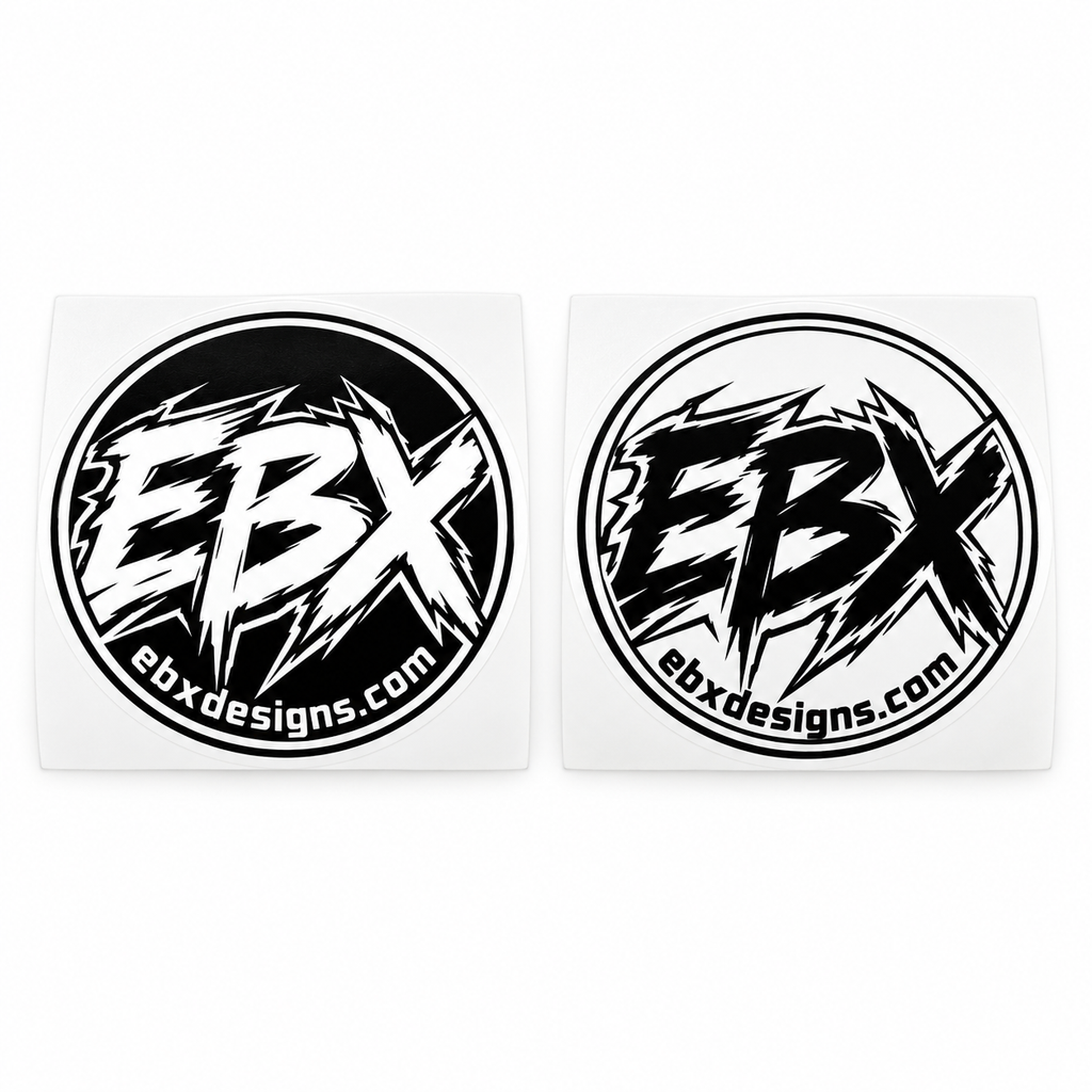 EBX Official Logo Sticker – Black & White
